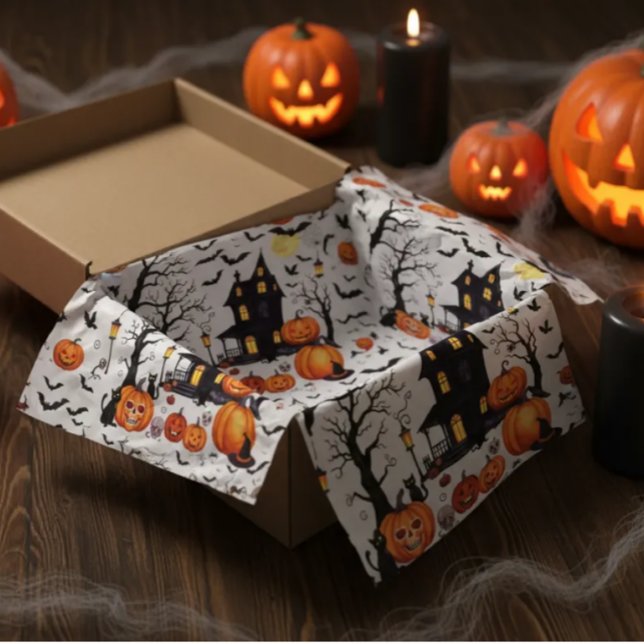 Papel De Seda Folhas De Tecido De Glândula Para O Halloween (Criador carregado)
