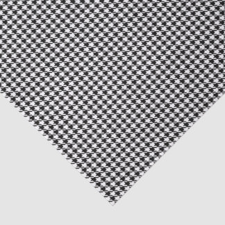 Papel De Seda Folhas de Tecido, Padrão Xadrez Houndstooth Preto 