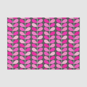 Papel De Seda Folhas Dinamarquesas de meio século, Rosa de Fuch
