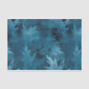 PAPEL DE SEDA FOLHAS DO OUTONO DE QUEDA AZUL