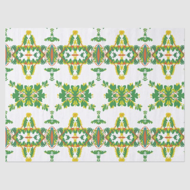 Papel De Seda Folhas e Nuvens (Frente )