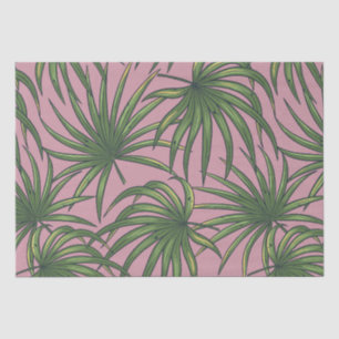 Papel De Seda Folhas exóticas tropicais de Verão