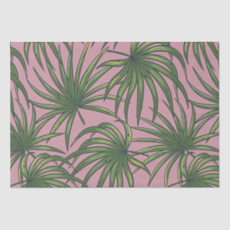 Papel De Seda Folhas exóticas tropicais padrão de verão