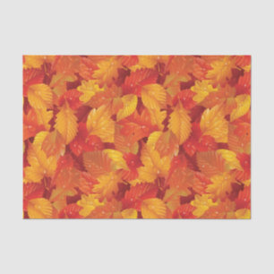 Papel De Seda Folhas molhadas caídas. Fundo outonal