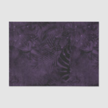 Folhas roxas e negras