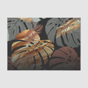 Papel De Seda Folhas Tópicas Elegantes