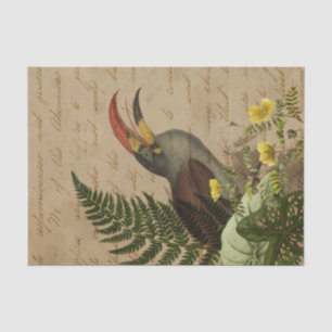 Papel De Seda Folhas Tropicais e Efêmeras de Tucano
