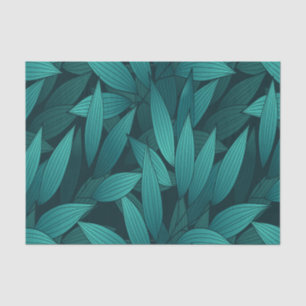 Papel De Seda Folhas tropicais gradativas