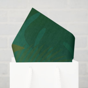 Papel De Seda Folhas Tropicais Místicas Exóticas da Selva Esmera