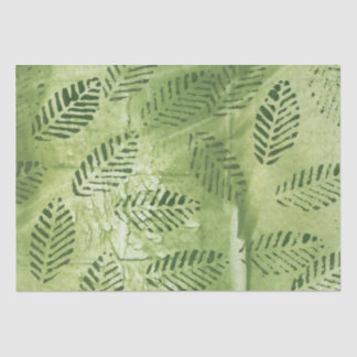 Papel De Seda Folhas verdes abstrato