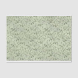 Papel De Seda Folhas verdes claras e vítreas com atração