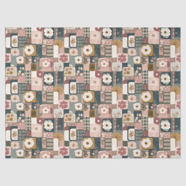 Papel De Seda Folheto de papelão Papel-padrão (Frente )