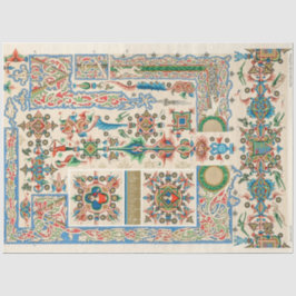 Papel De Seda Folk art style ornamentado decoupage paper