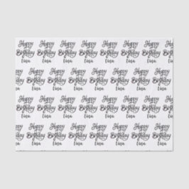 Papel De Seda fonte de luxo de feliz aniversário