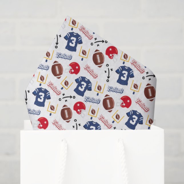 Papel De Seda Football Tissue Paper (Sacola de presentes)