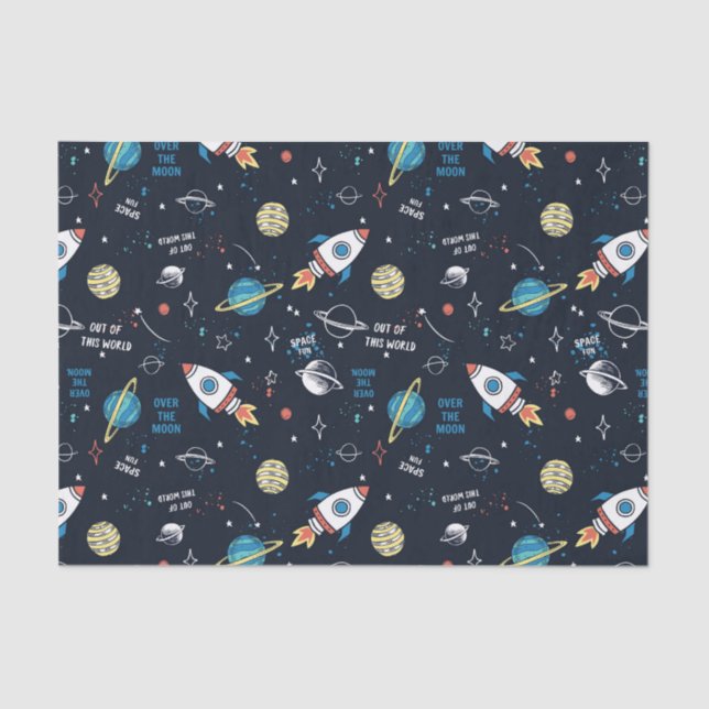 Papel De Seda Fora deste padrão espacial mundial (Frente )