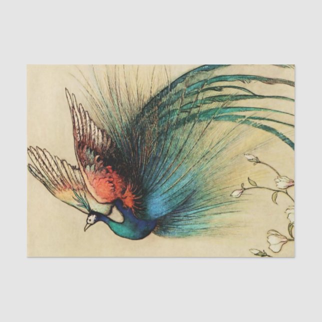 Papel De Seda “Fora do Fogo” por Warwick Goble (Frente )