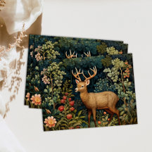 Forest Deer William Morris Cottagecore Decoupage