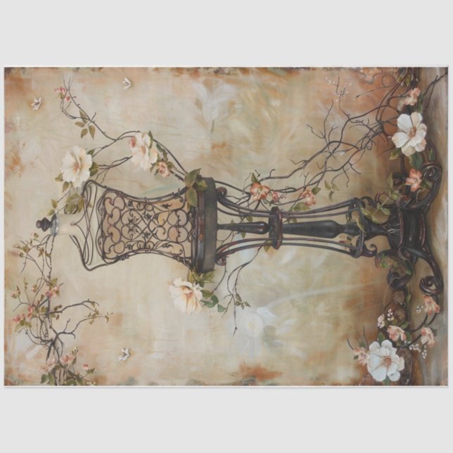 Papel De Seda Forma de vestimento de metal por fio (Frente )