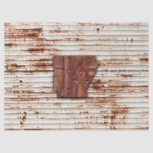 Papel De Seda Forma Red Rust Arkansas (Frente )