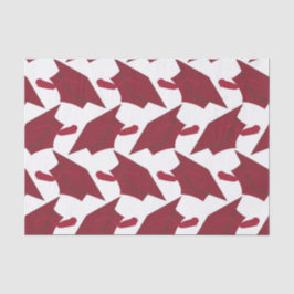 Papel De Seda Formando Borgonha e Parabéns Brancos