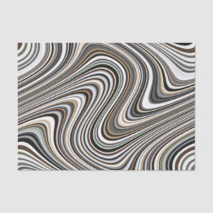 Papel De Seda Formas Abstrato Curvy