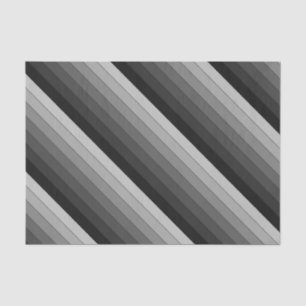 Papel De Seda Formas de Cinzas Padrão de Stripes Elegante