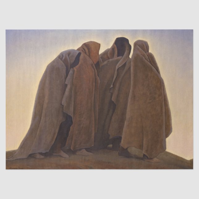 Papel De Seda Formas de Medo por Maynard Dixon (Frente )