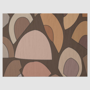 Papel De Seda Formas Geométricas Modernas do meio século