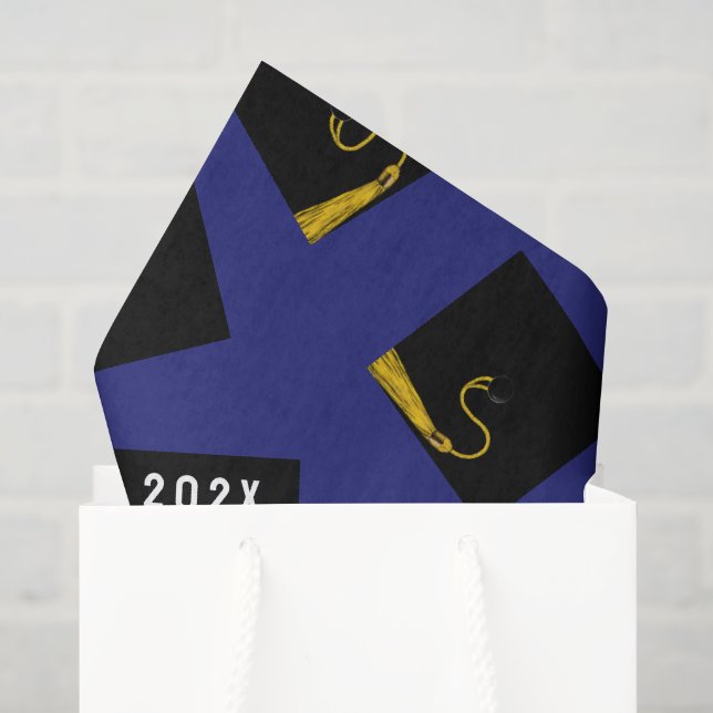 Papel De Seda Formatura Azul (Sacola de presentes)