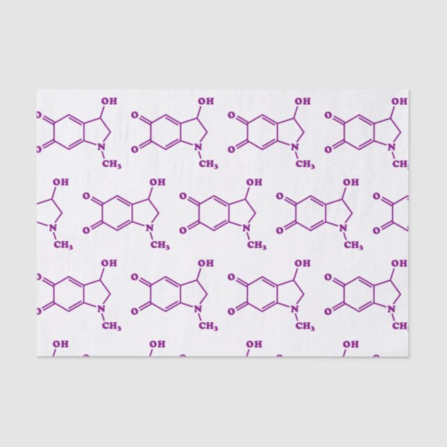 Papel De Seda Fórmula Química Molecular Adrenocromática (Frente )