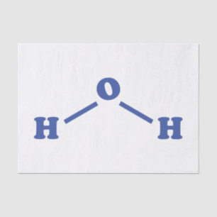 Papel De Seda Fórmula Química Molecular Água