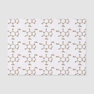 Papel De Seda Fórmula química molecular do café da cafeína