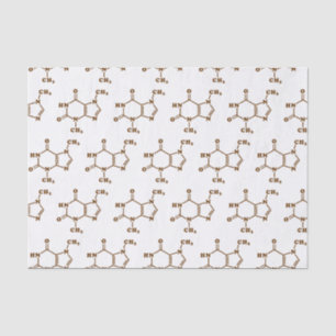 Papel De Seda Fórmula química molecular do Theobromine do
