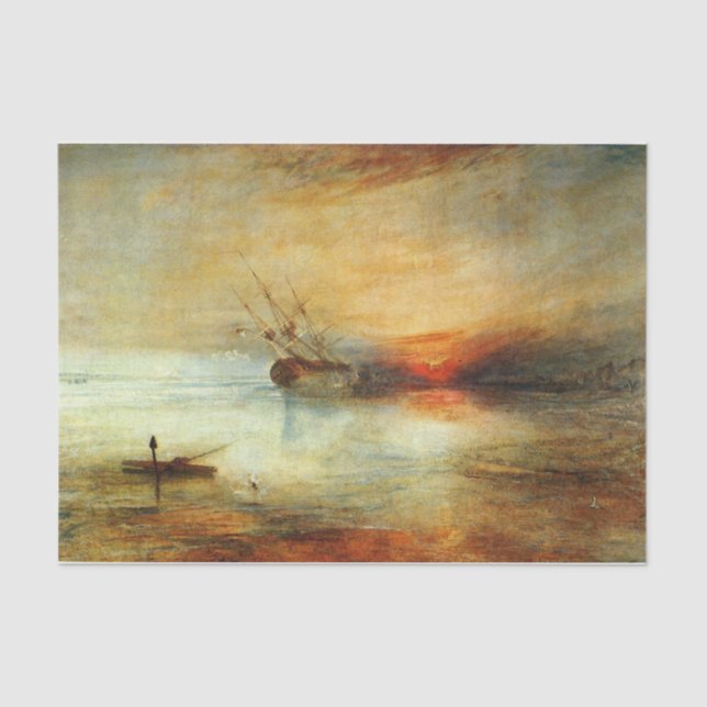 Papel De Seda Fort Vimieux por J.M.W. Turner (Frente )