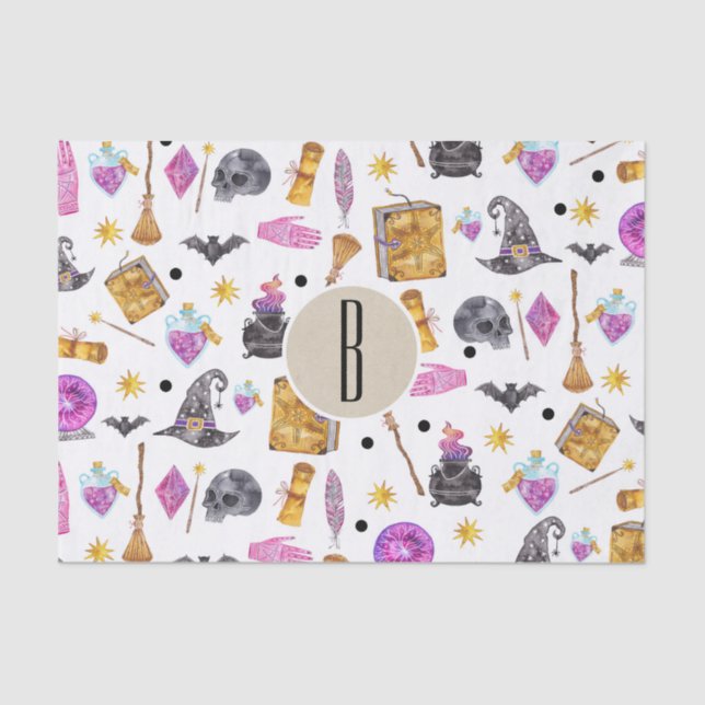 Papel De Seda Fortuna Whimsical do Halloween (Frente )