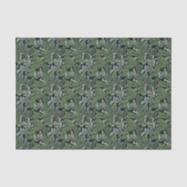 Papel De Seda Fosco Green Twigs