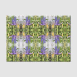 Papel De Seda Foto da Natureza do Jardim Exterior da Flor Íris R