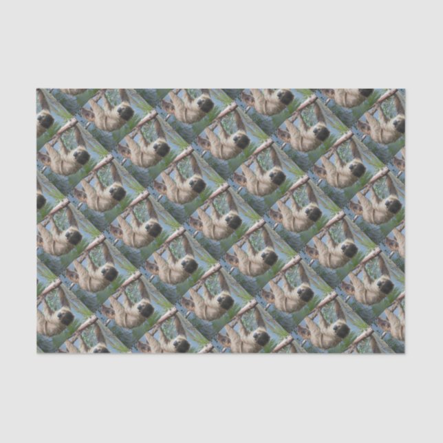 Papel De Seda Foto da preguiça (Frente )