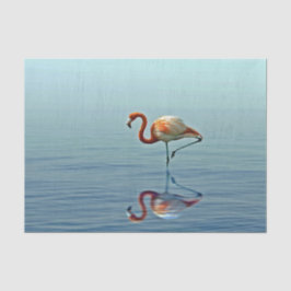 Papel De Seda Foto Flamingo Pink Refletim Wildlife