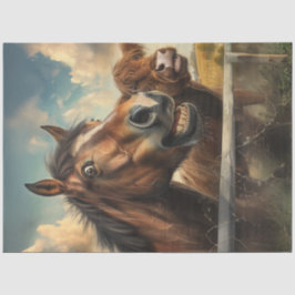 Papel De Seda Foto Imunológica Foto Engraçada Cavalo