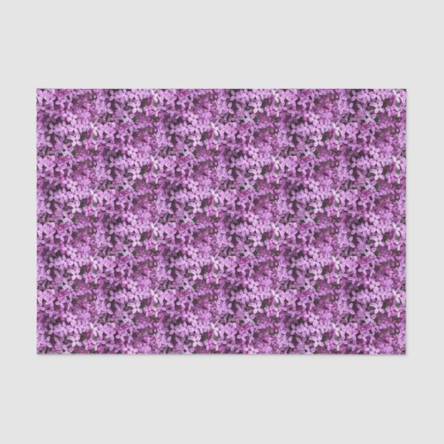 Papel De Seda Foto Lilac | Meia gota em rolos | (Frente )