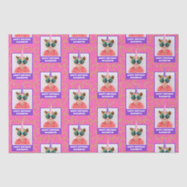 Papel De Seda Foto para Crianças Personalizadas Feliz Aniversári