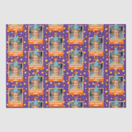 Papel De Seda Foto para crianças personalizadas Parabéns com cha