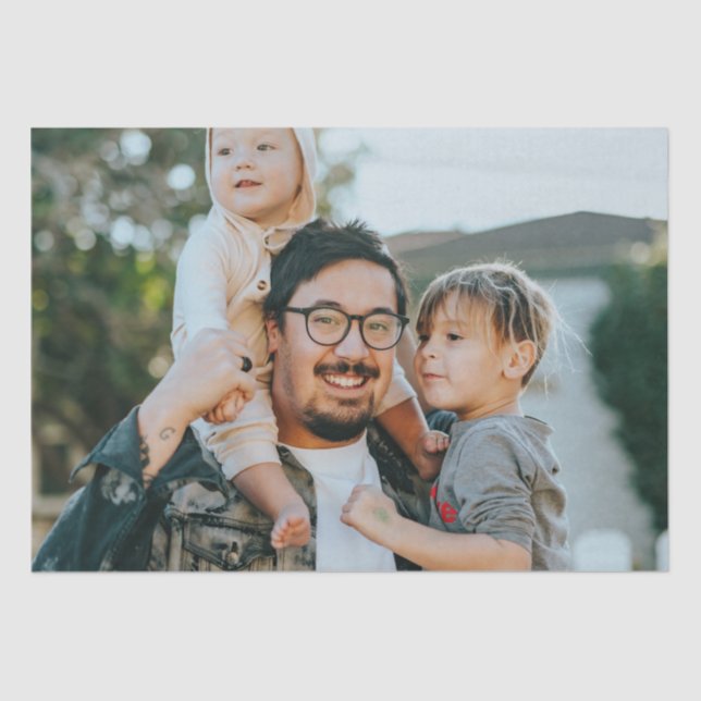 Papel De Seda Foto personalizada (Frente )