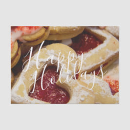 Papel De Seda Foto Vermelha de Cookies de Açúcar de Natal em For