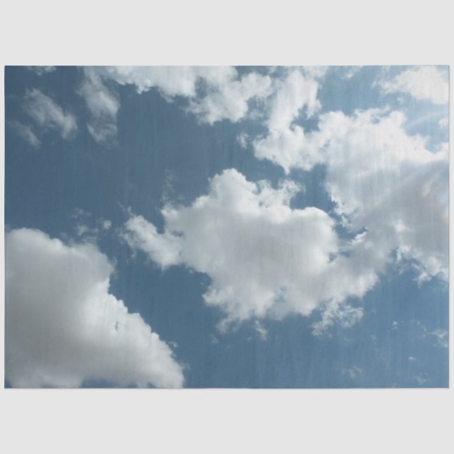 Papel De Seda Fotografia Abstrata de Céu Nublado (Frente )