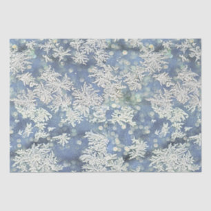 Papel De Seda Fotografia Abstrata de Geada de Inverno - Efeito B