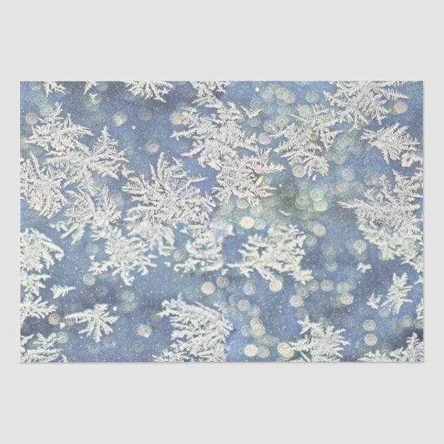 Papel De Seda Fotografia da Abstrato de Frost de inverno - Efeit (Frente )