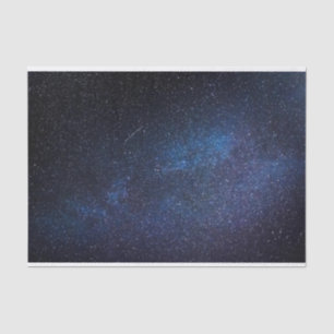 Papel De Seda Fotografia da Galáxia Azul Elegante